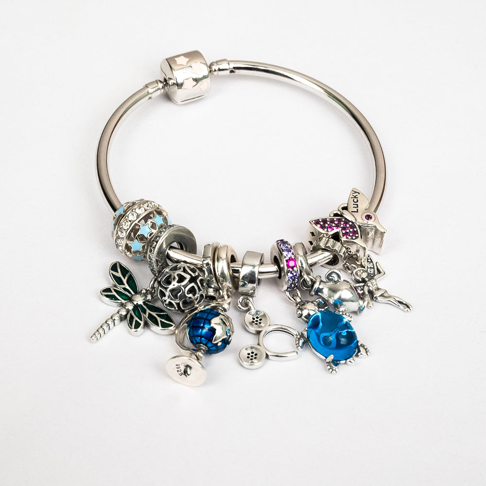 Pandora Moments Sparkling Moon Clasp Snake Chain Bracelet | Sterling silver  | Pandora AU